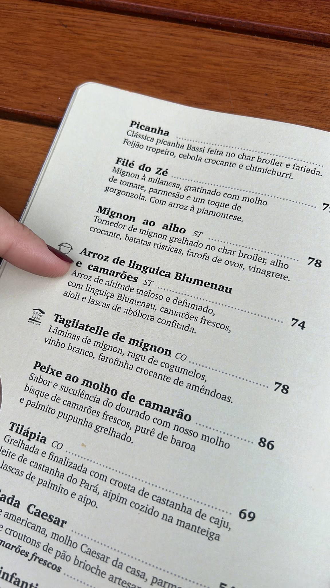 Joaquina Bar & Restaurante cardápio