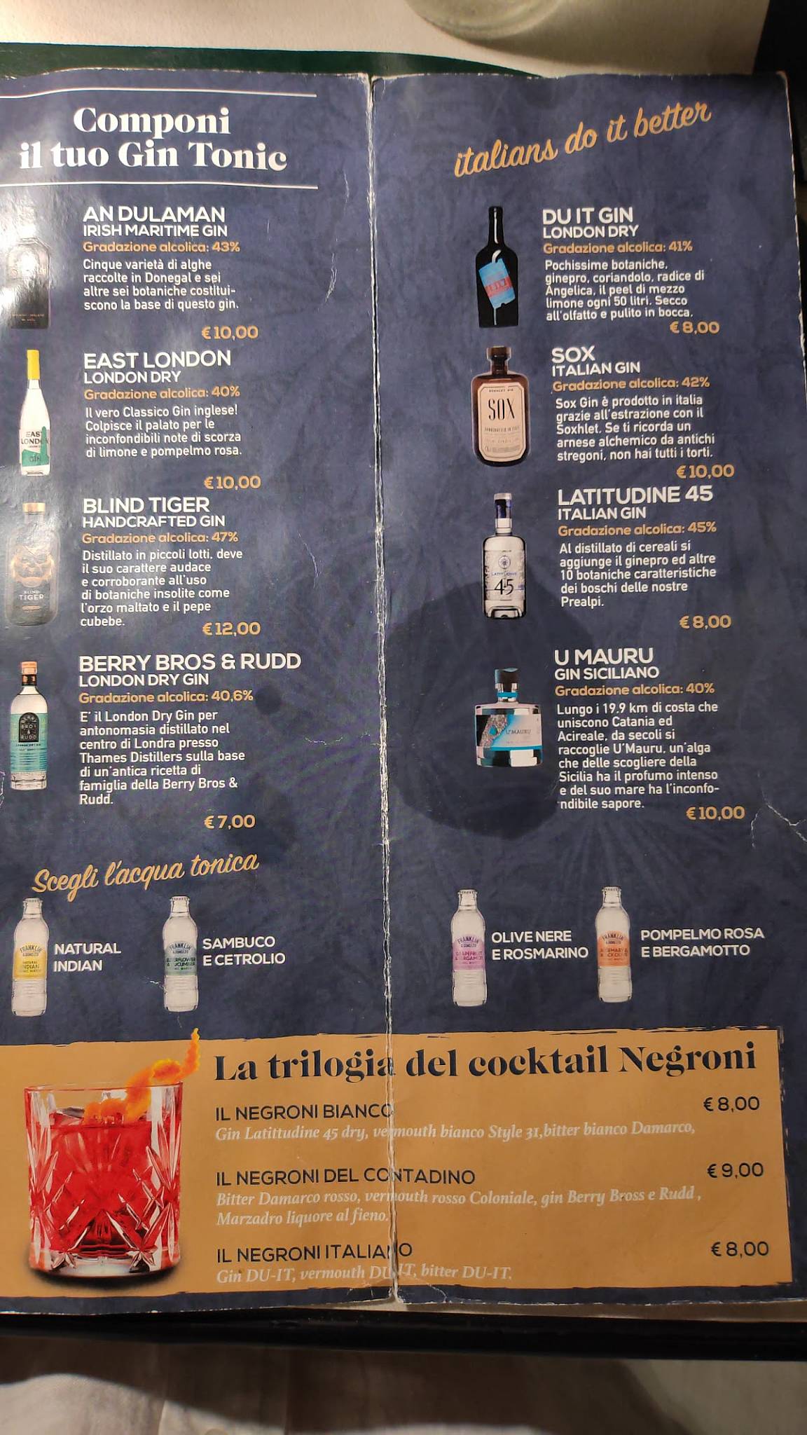 Menu di Mediterraneo Ristorante 