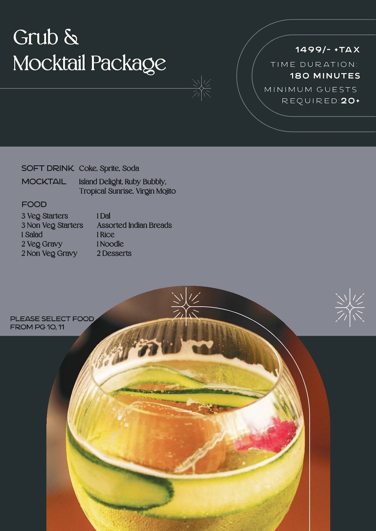 Orah Brew Garden menu