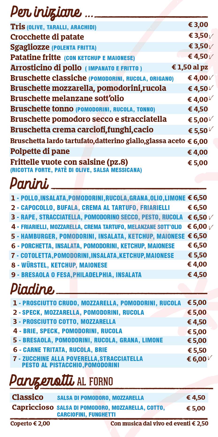 Menu di Rampavilla 