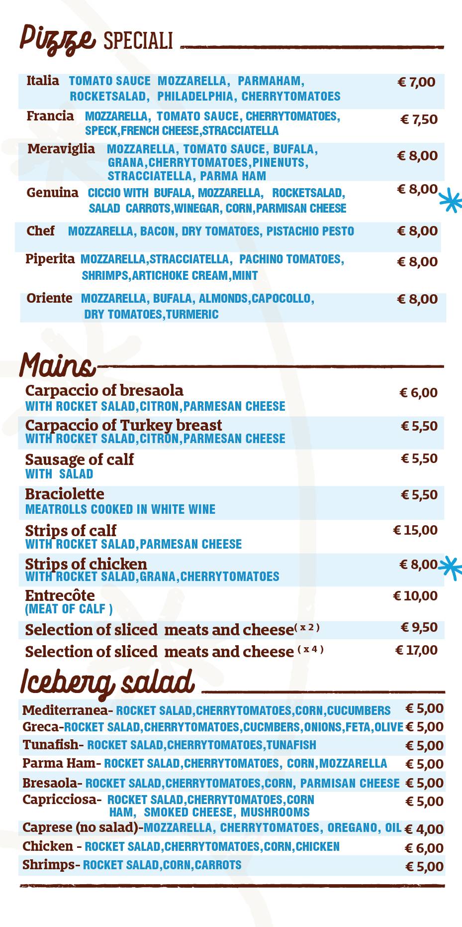 Menu di Rampavilla 