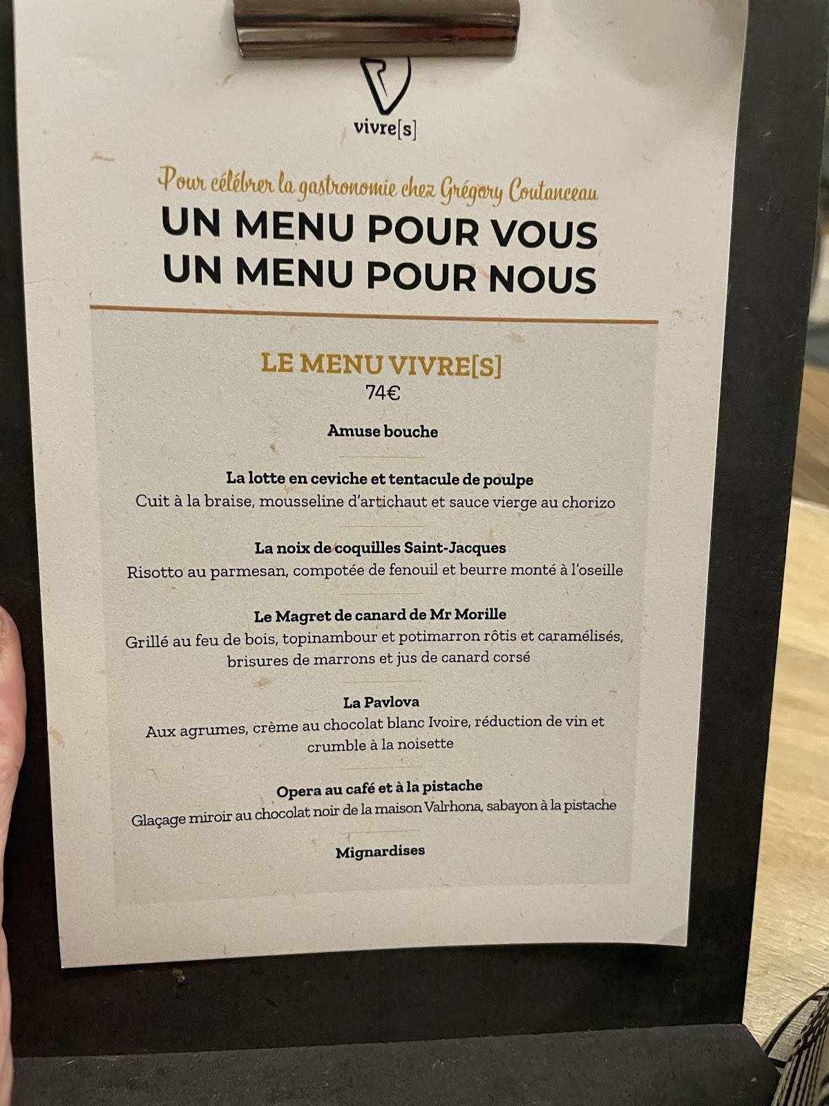 Menu de Ripaille - Vivre[s]