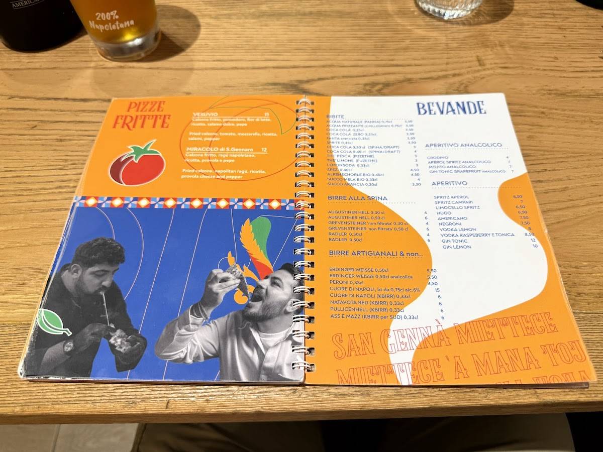 Menu di Pizzeria Napoletana Sud - Centro Storico 
