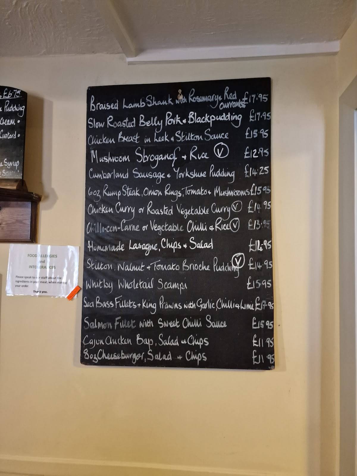 Menu At The Star Inn Pub Bar Tideswell