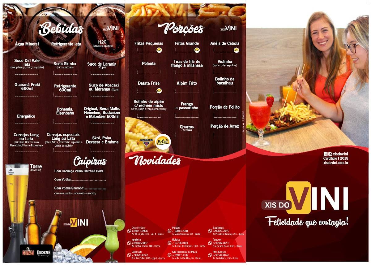 Xis Do Vini - Dois Irmãos cardápio