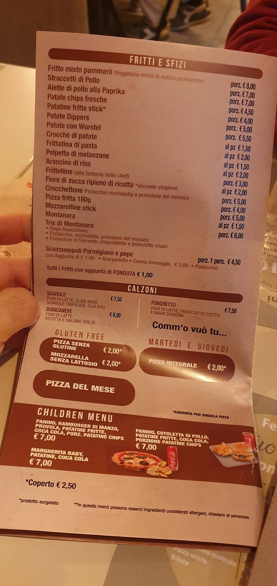 Menu di Pummarola 'ncoppa Cava de' Tirreni 