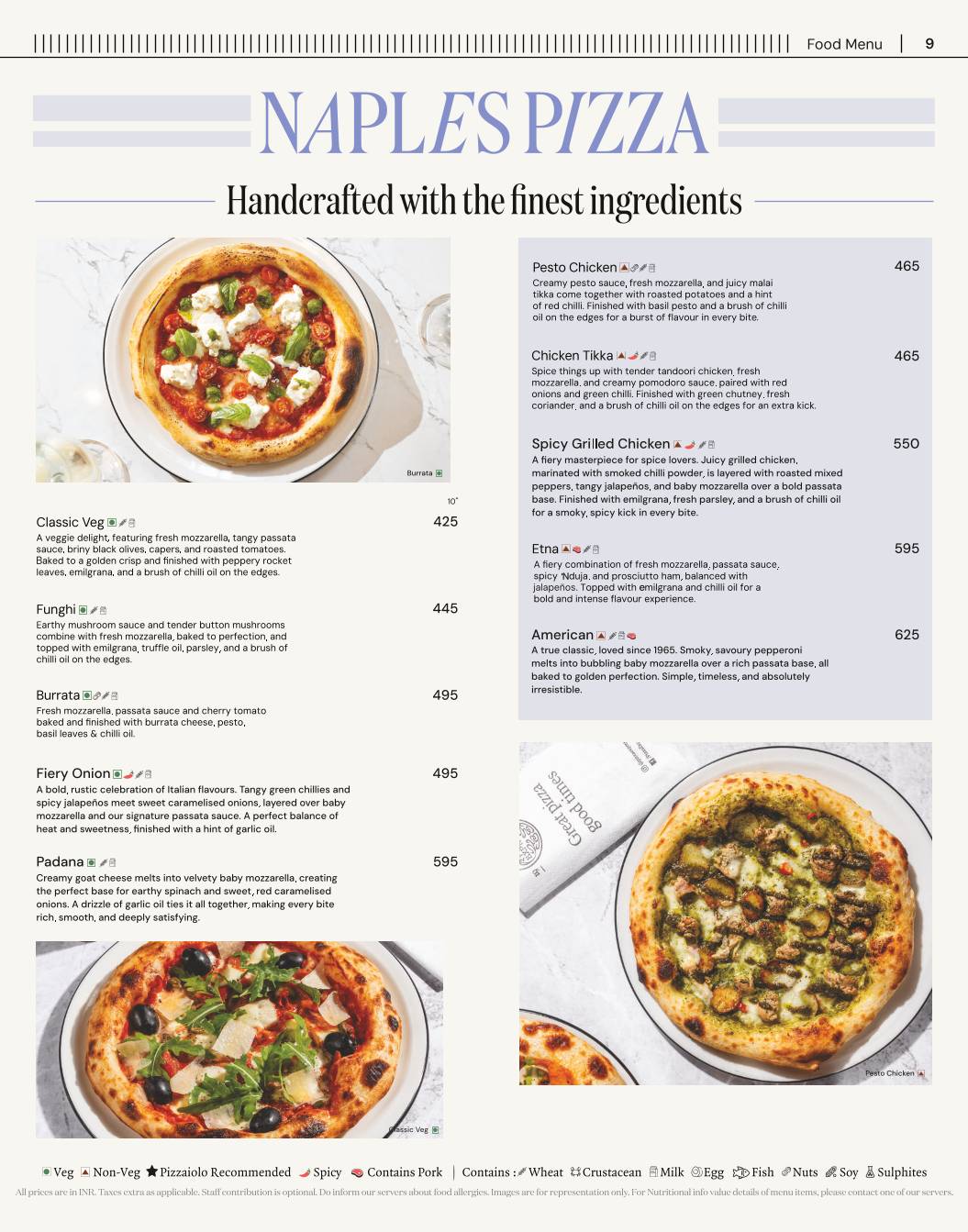 PizzaExpress menu