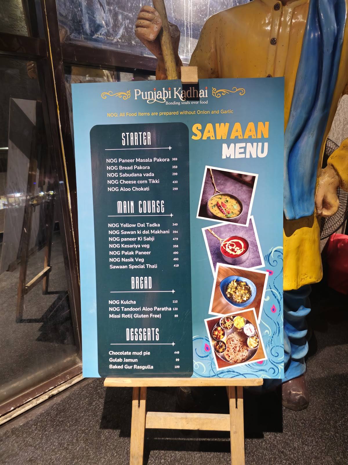 Punjabi Kadhai menu