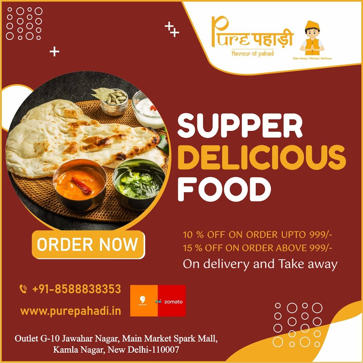 Pure Pahadi Restaurant menu