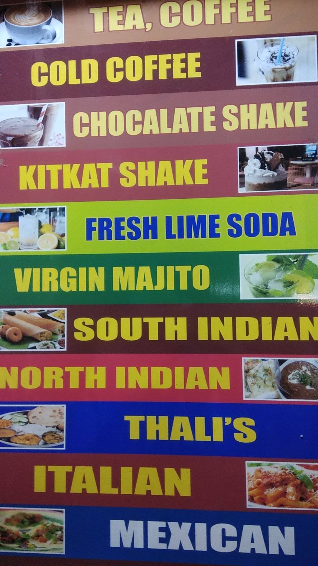 Pure Veg Restaurant menu