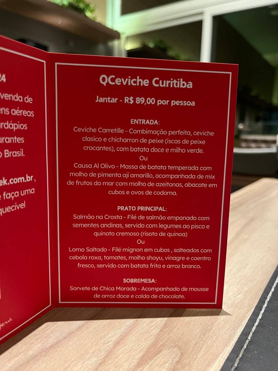 QCeviche Restaurante cardápio