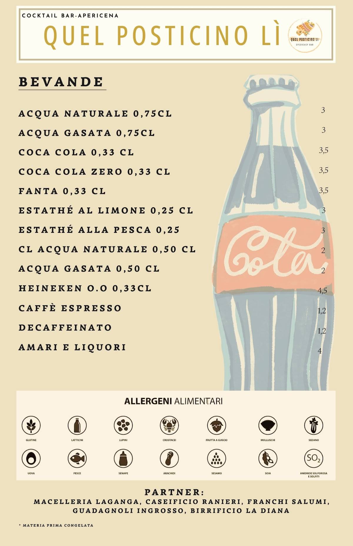 Menu di Quel Posticino Lì 