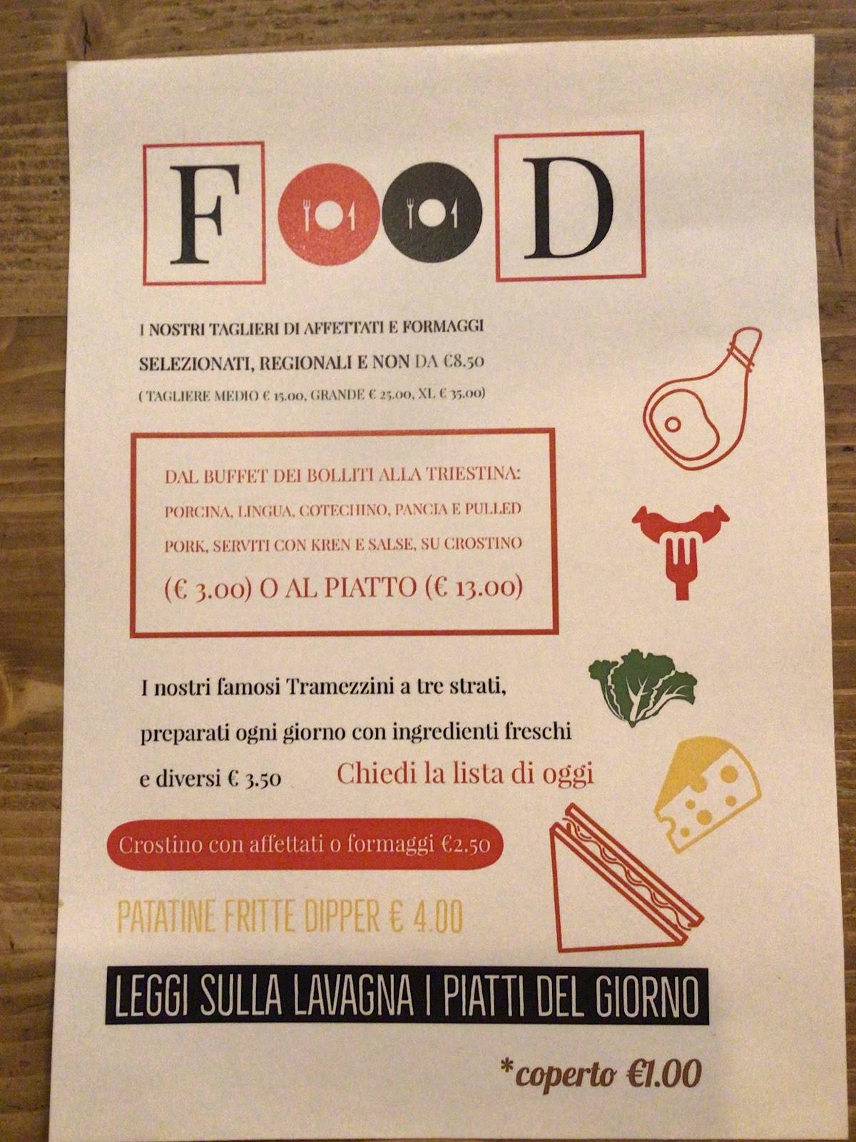 Menu di Quinto Recinto 