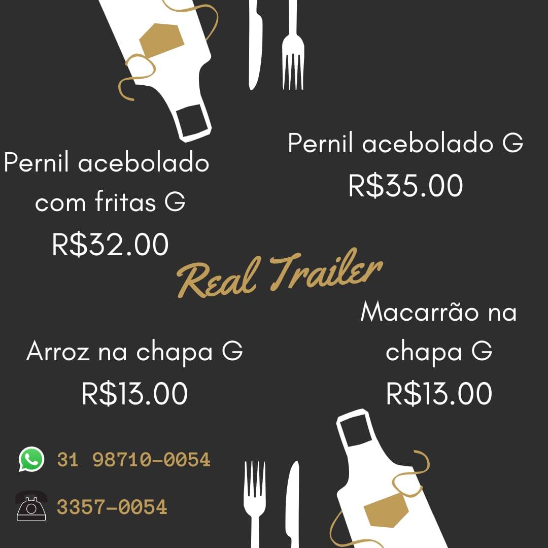 REAL TRAILER cardápio