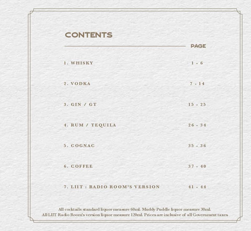 Radio Room Coimbatore menu