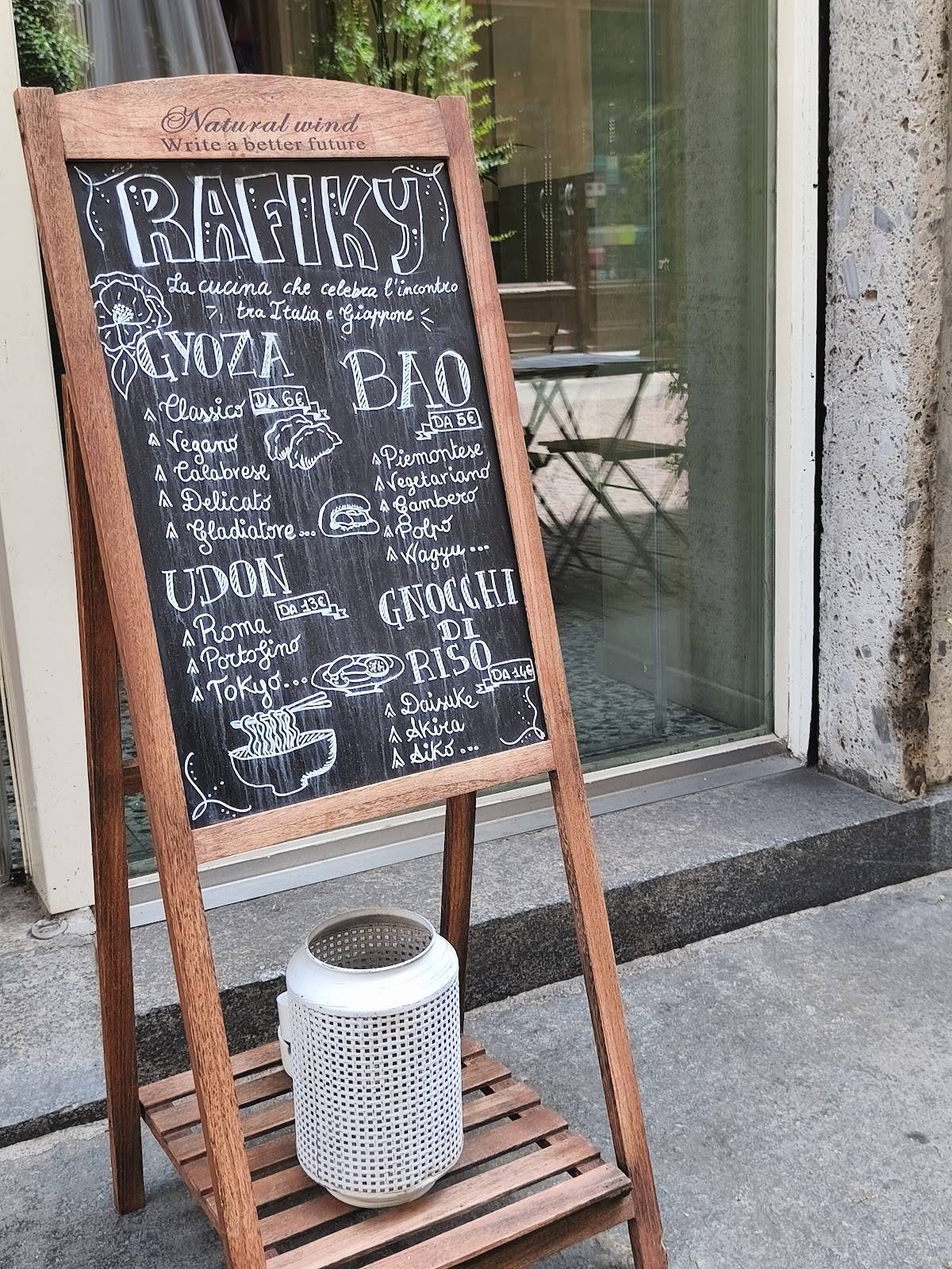 Menu di Rafiky - Cucina Italo Giapponese 