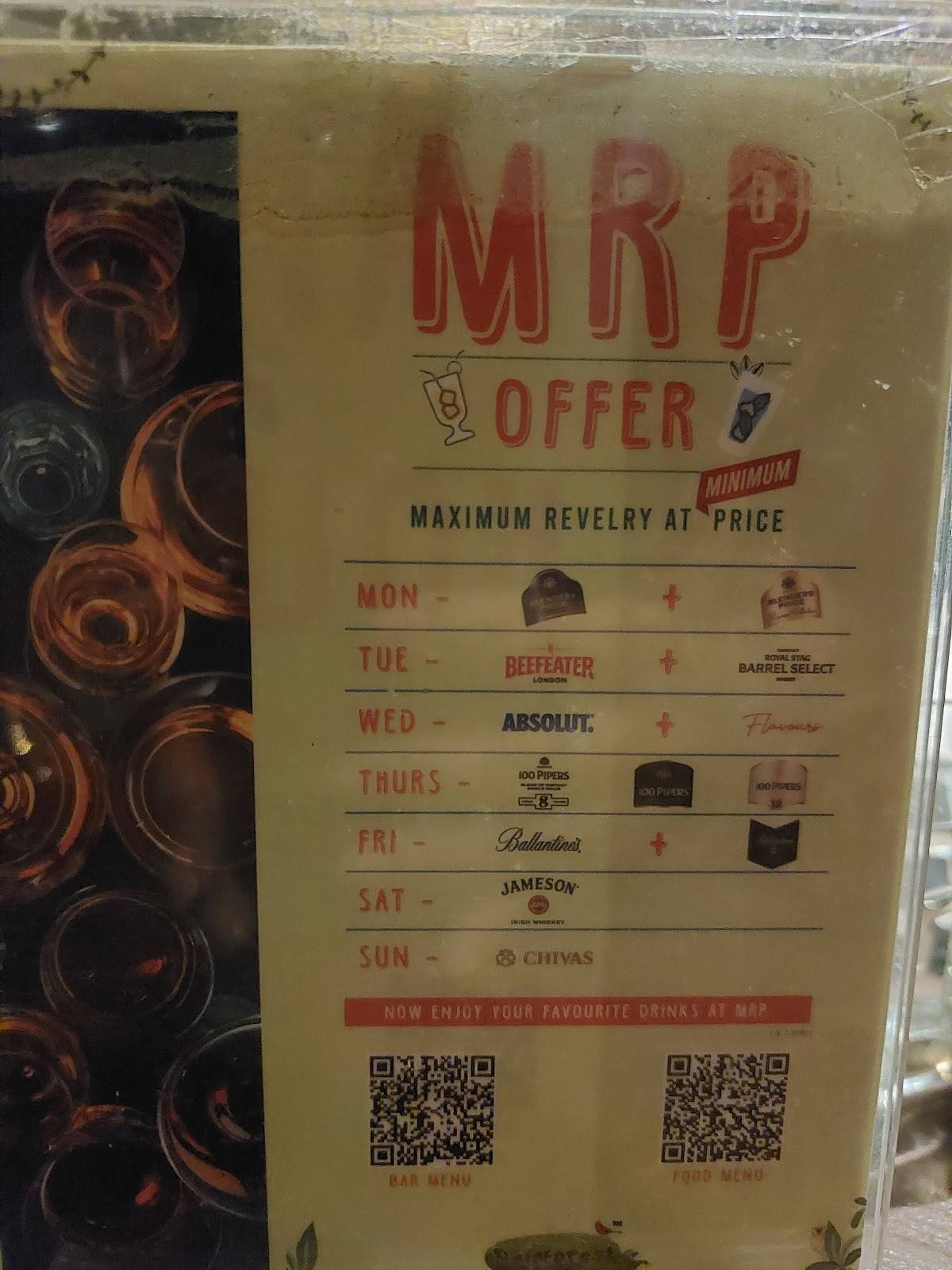 Rainforest Resto Bar menu