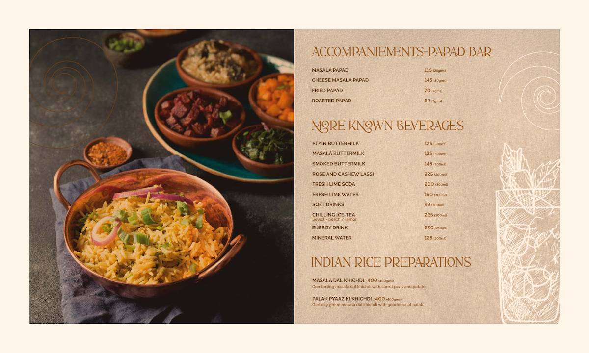 Bizz The Hotel menu
