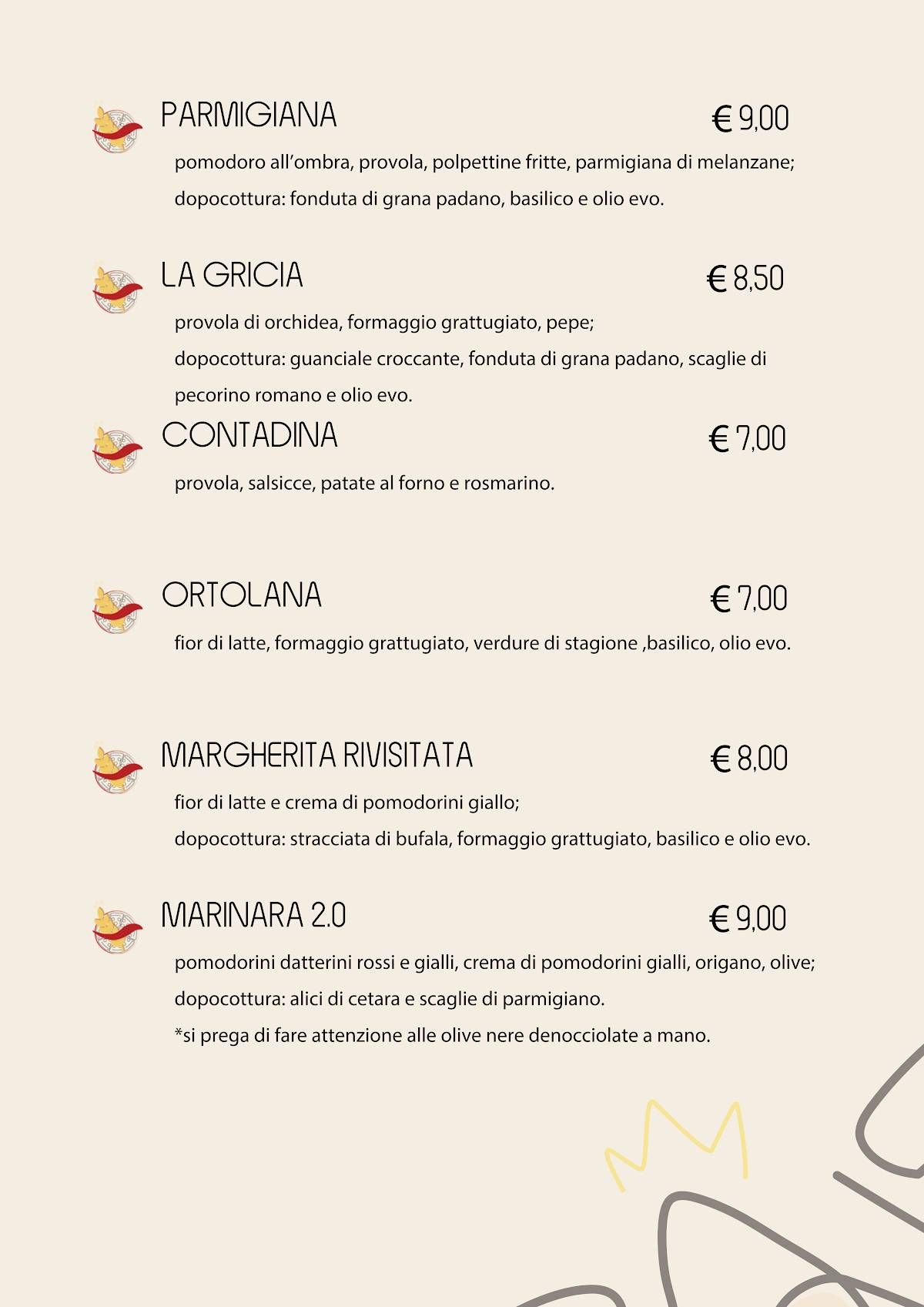 Menu di ReImpasto 