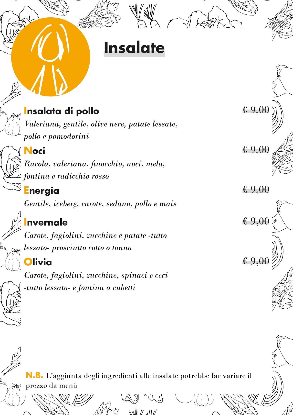 Menu di Bar Sunrise 