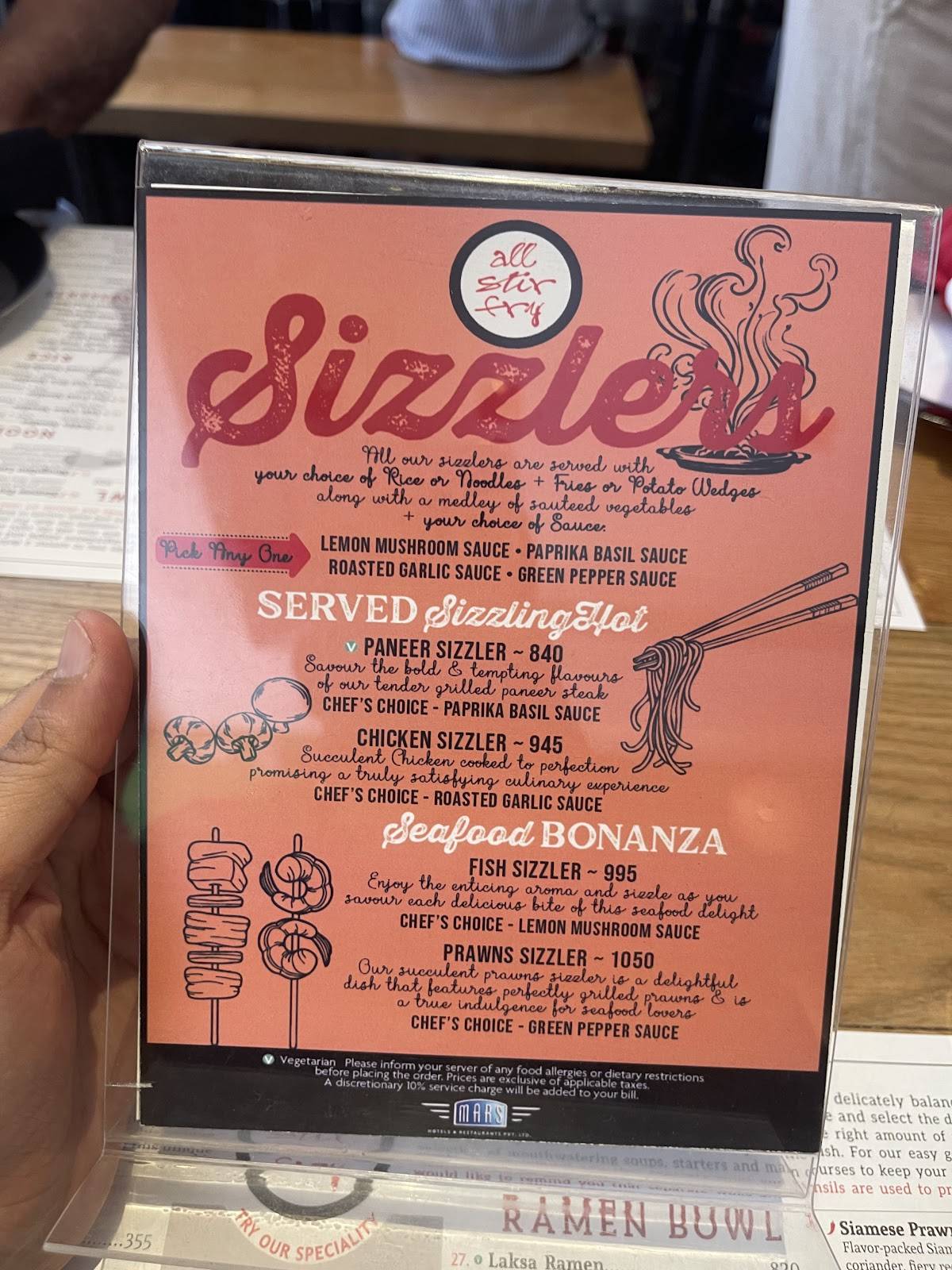 All Stir Fry menu