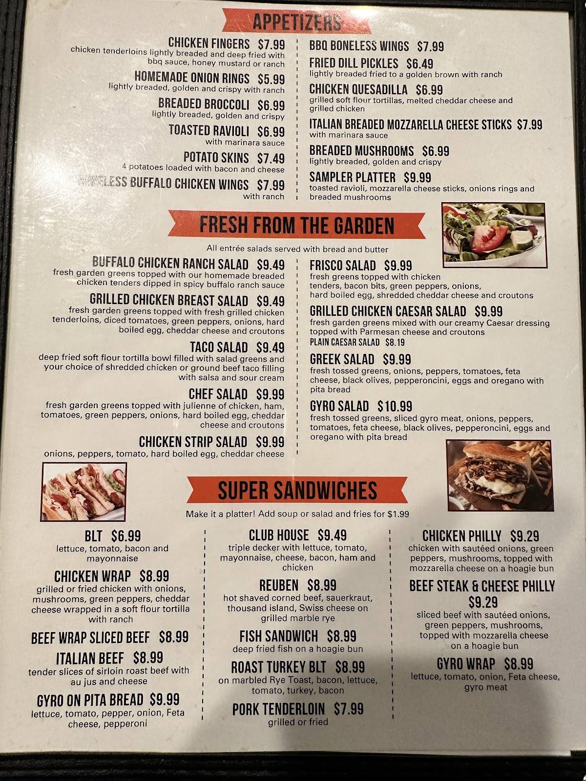 Menu at Alton Village Inn Pancake House restaurant, Alton