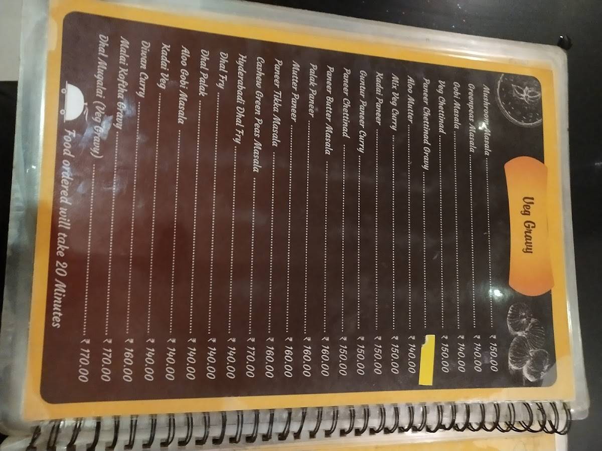 Andhra Curry Restaurant- Authentic Andhra cuisine menu