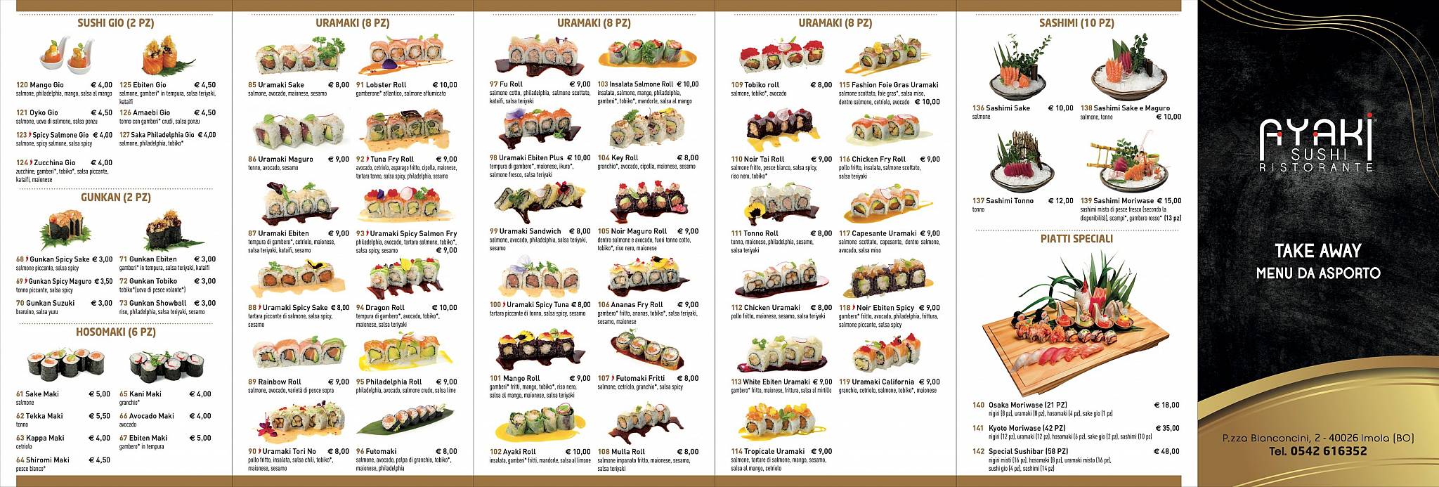 Menu di Ayaki Sushi Ristorante 