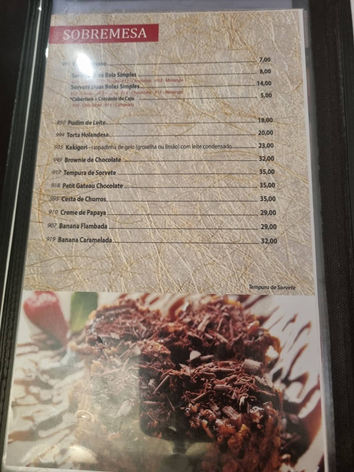Azami Sushi cardápio