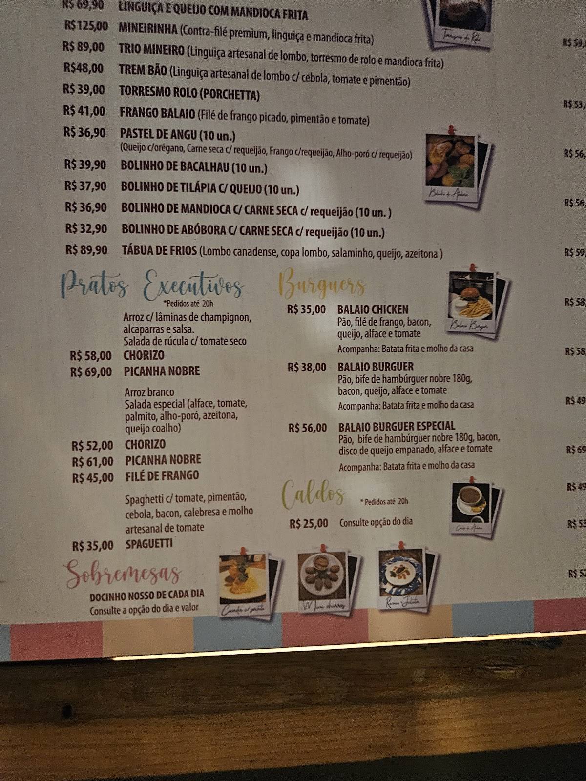 Balaio Das Cores Bistrô cardápio