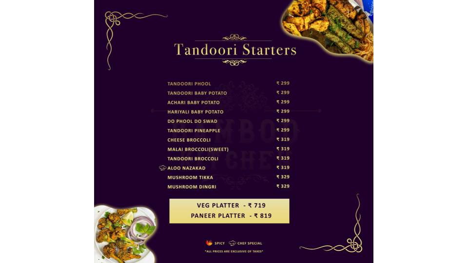 Bamboo Kitchen-Anna Nagar menu