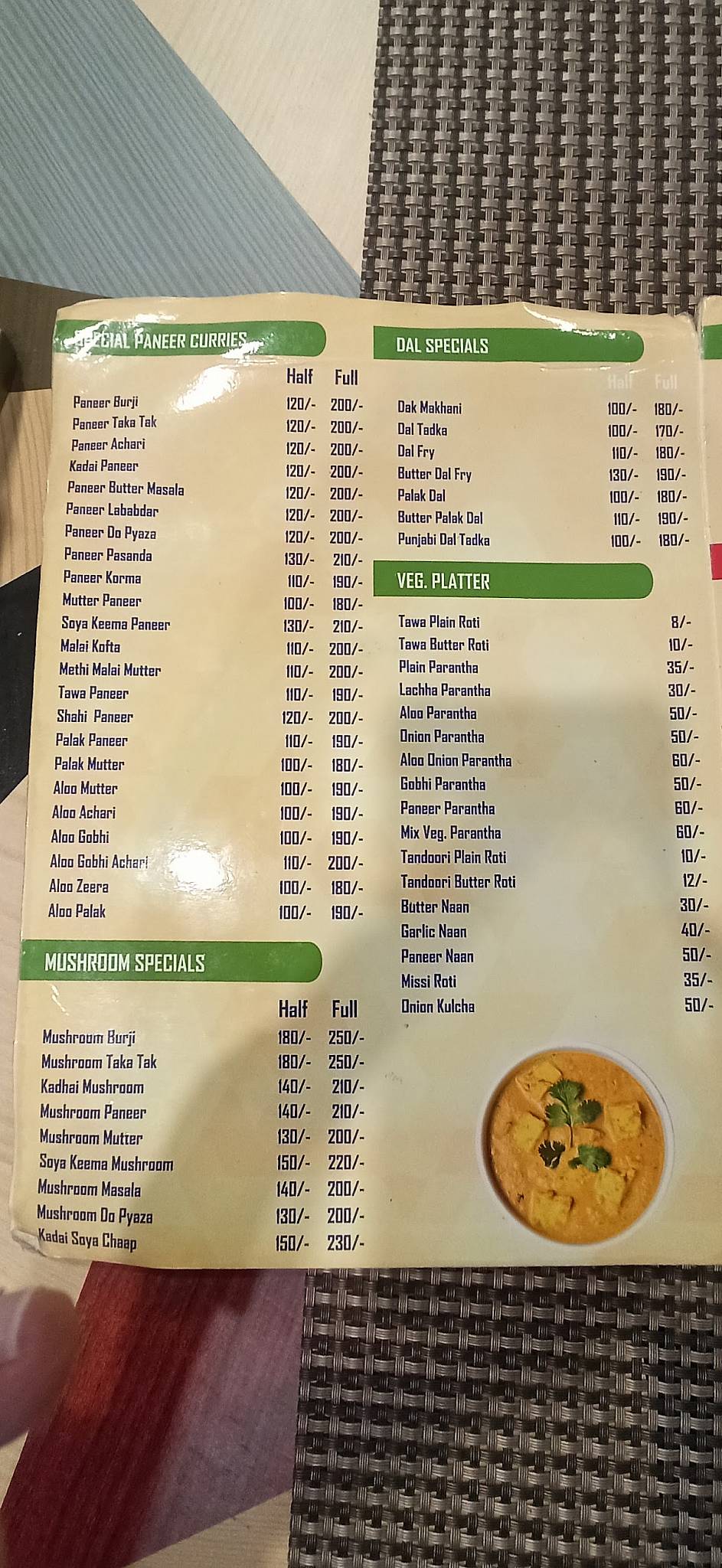 Biryani Planet menu