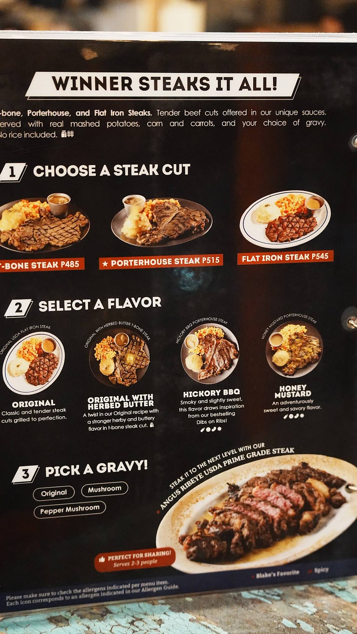 Menu at Blake’s Wings & Steaks - Salcedo St. Makati restaurant, Makati ...