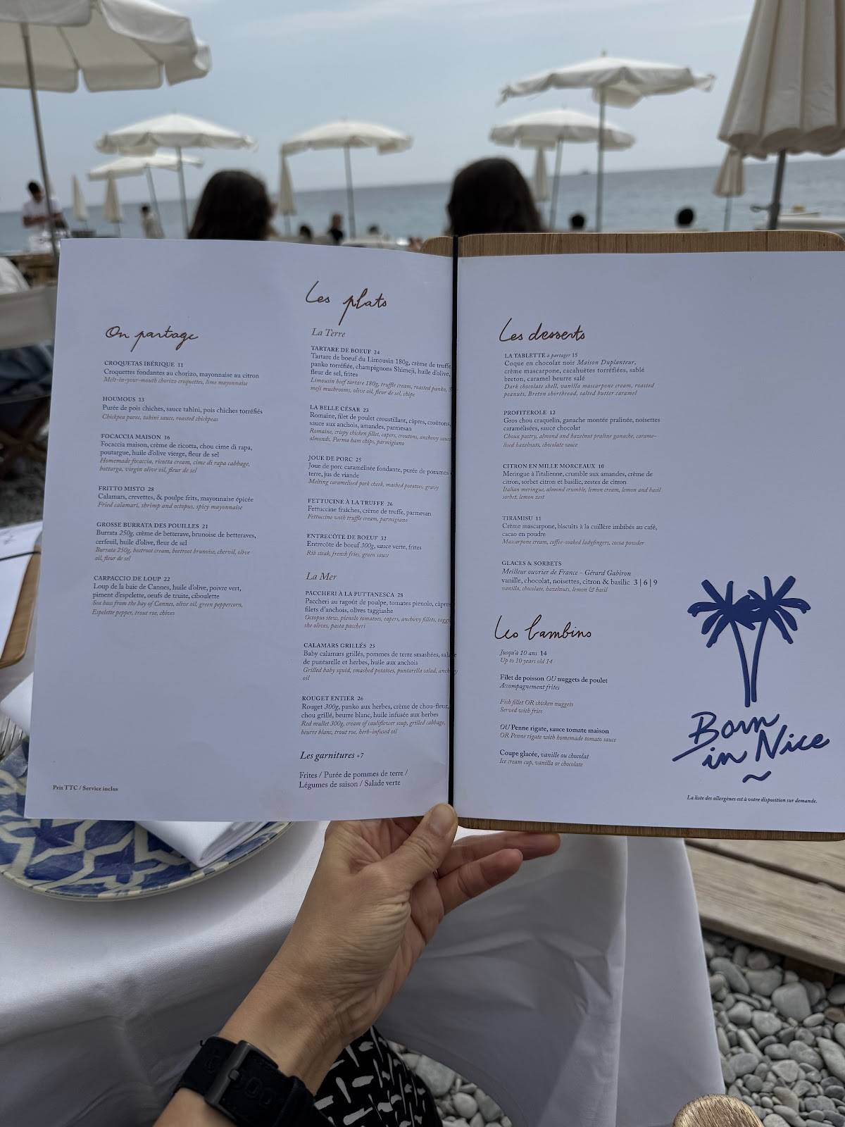 Menu de Bocca Mar