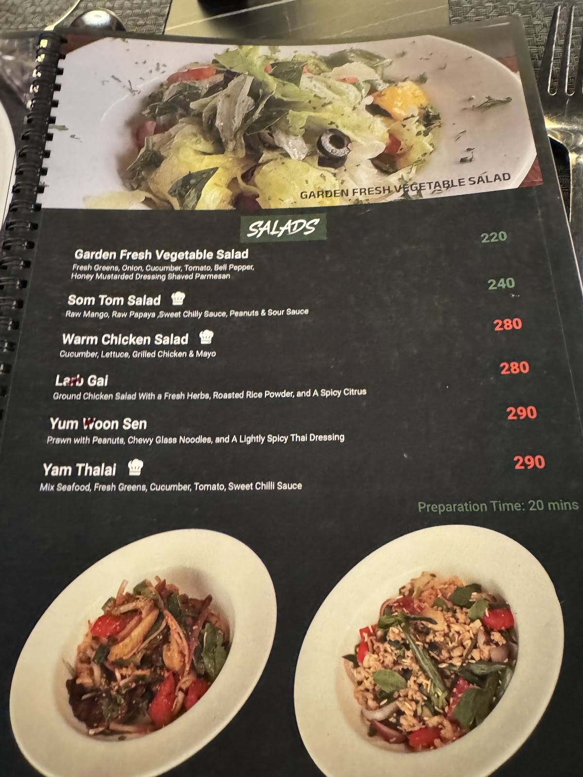 CIBO Fine Dining -Madurai menu