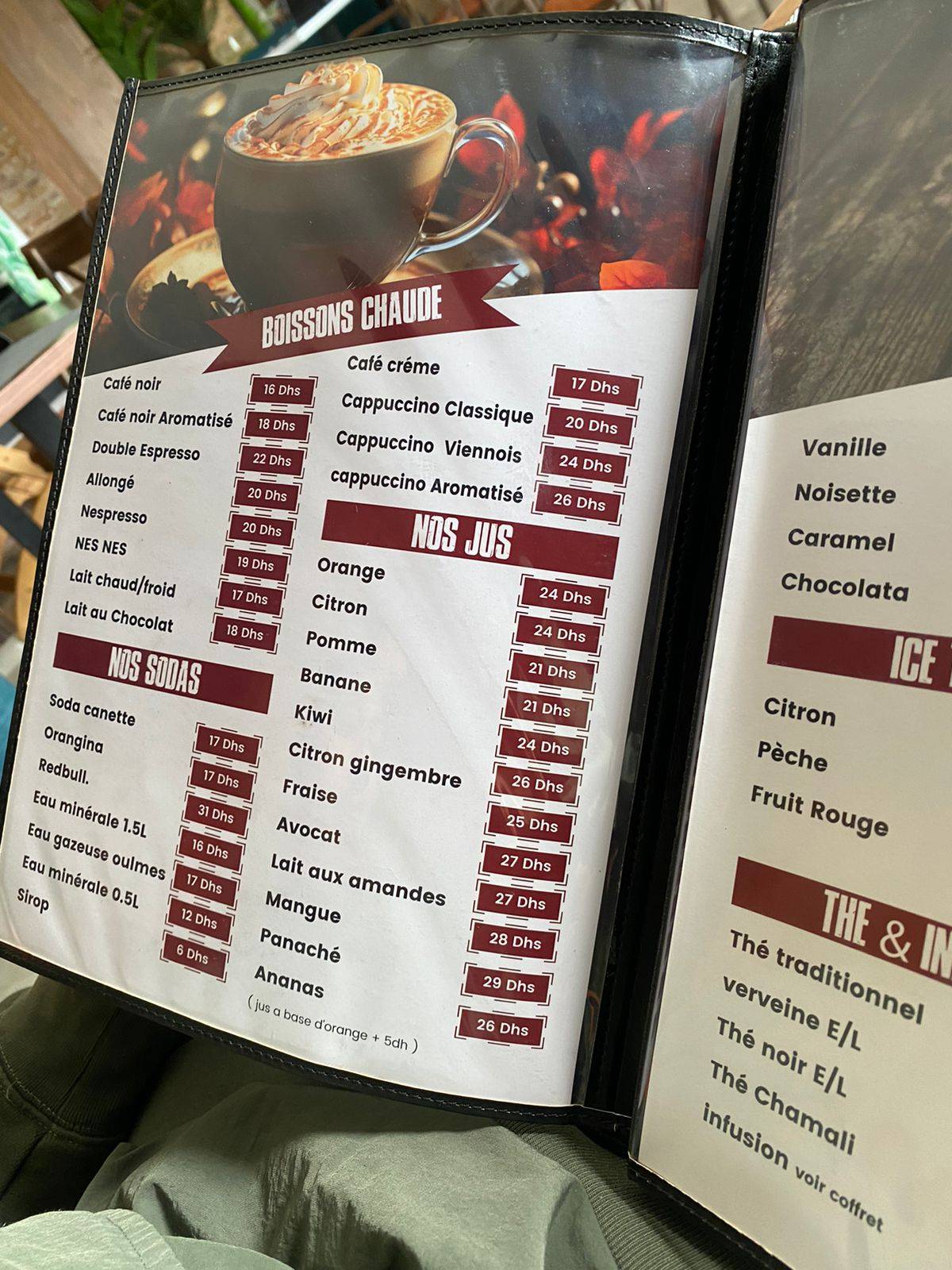 Menu de Café Smaak