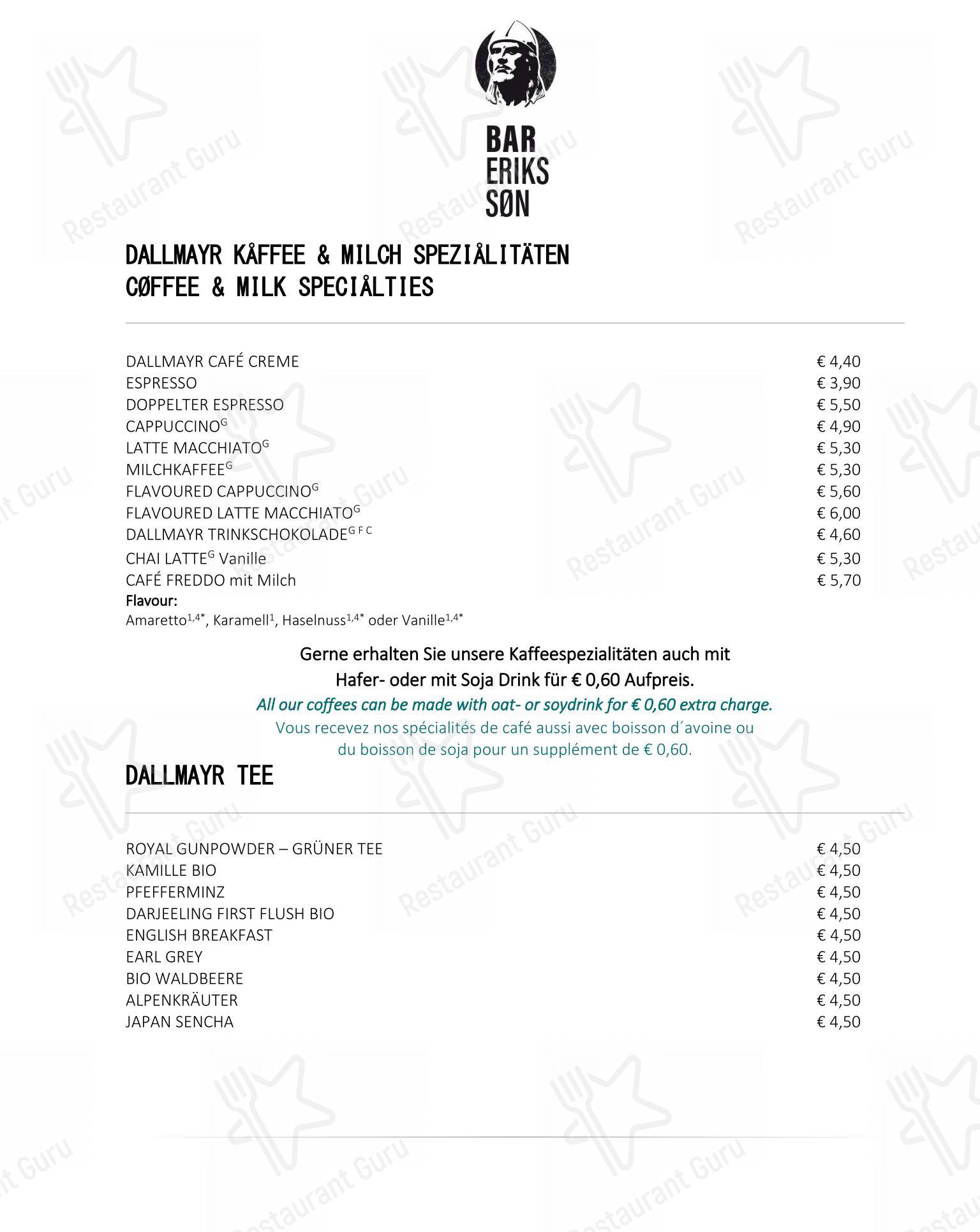 Menu pour Restaurant 
