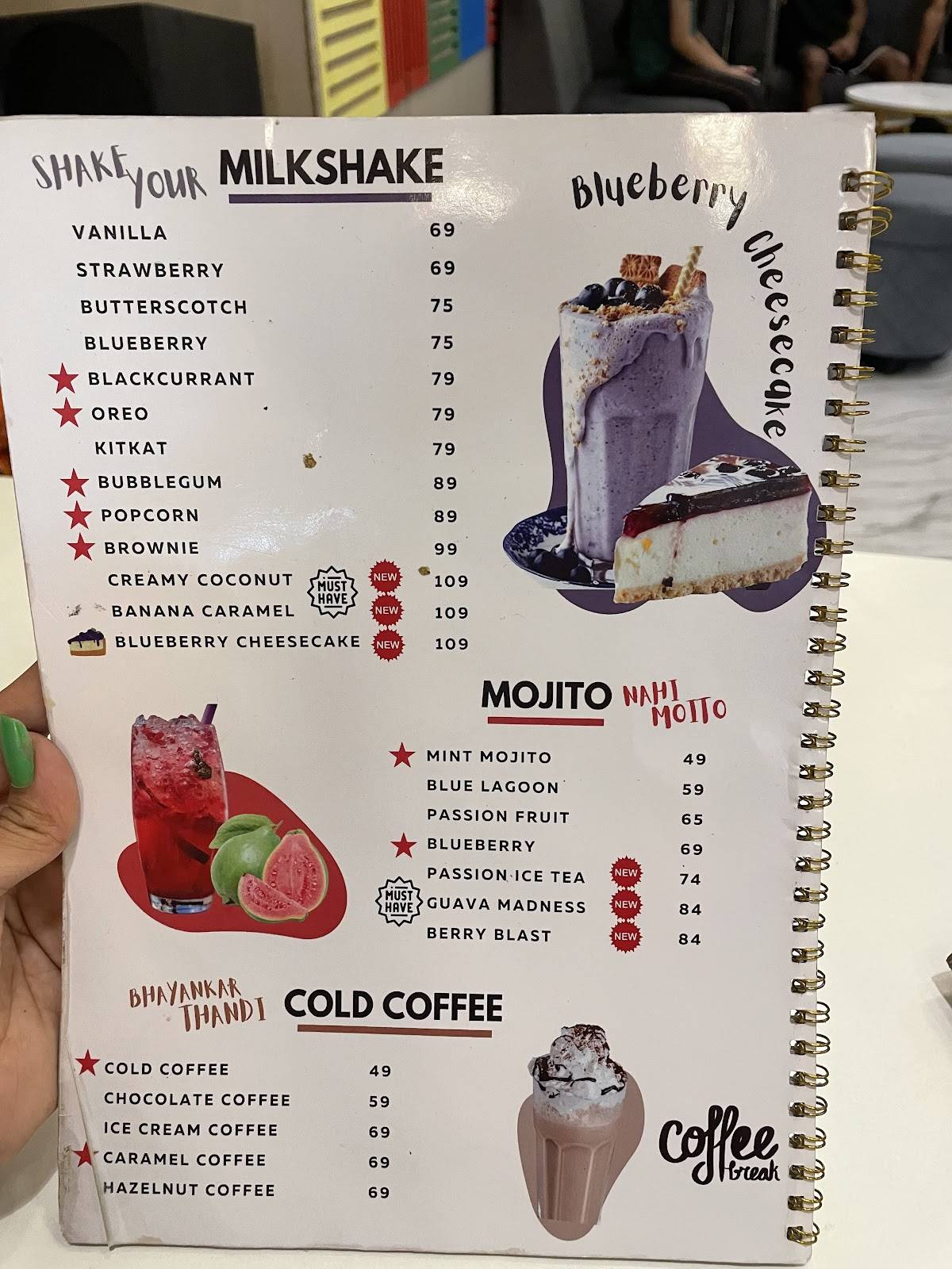 Chaiholic cafe menu