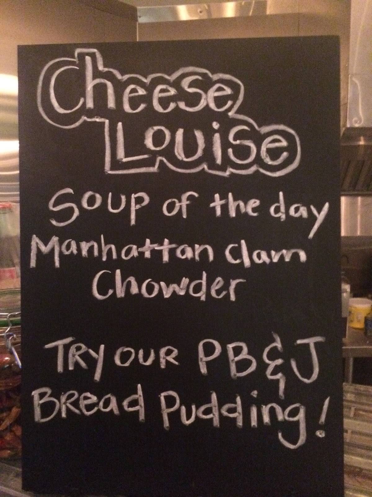 Menu at Cheese Louise restaurant,