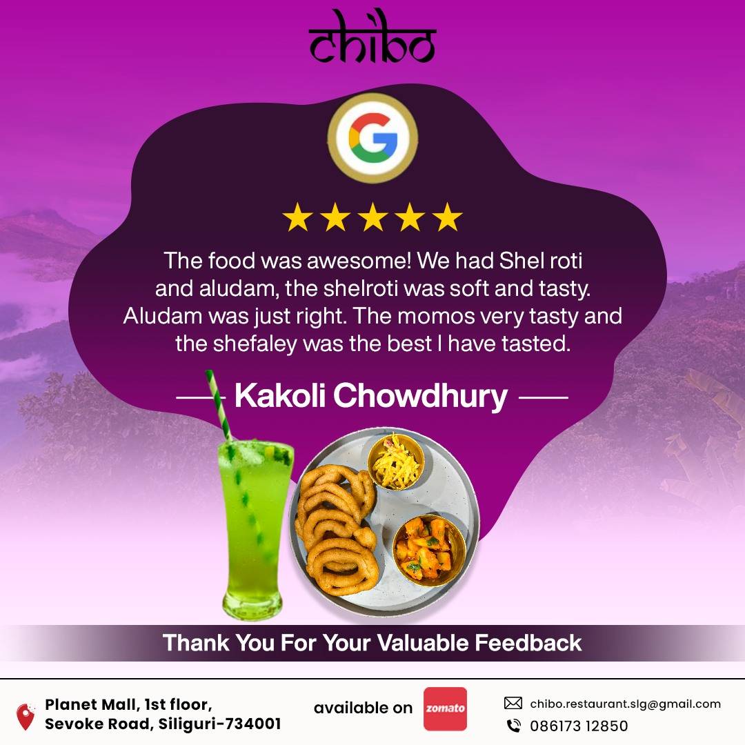 Chibo Nepali Restaurant menu