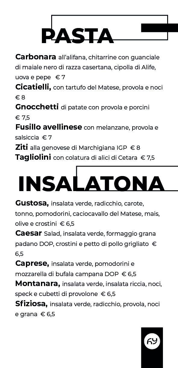 Menu di Civico69 