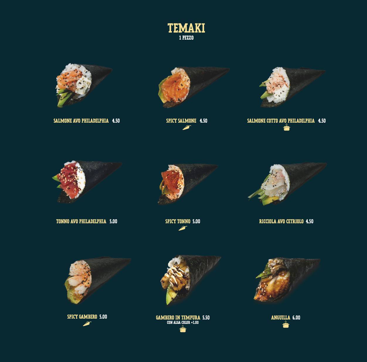 Menu di College Sushi Forlì 