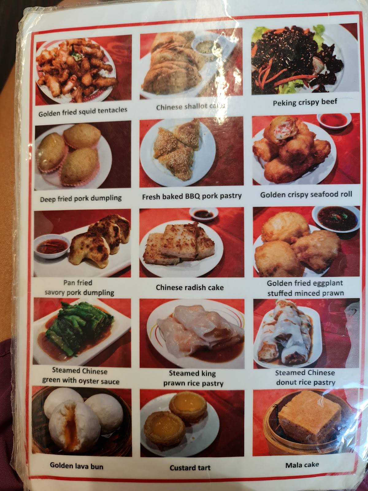 Menu at Ding Hao restaurant, Adelaide, 36 Wright St