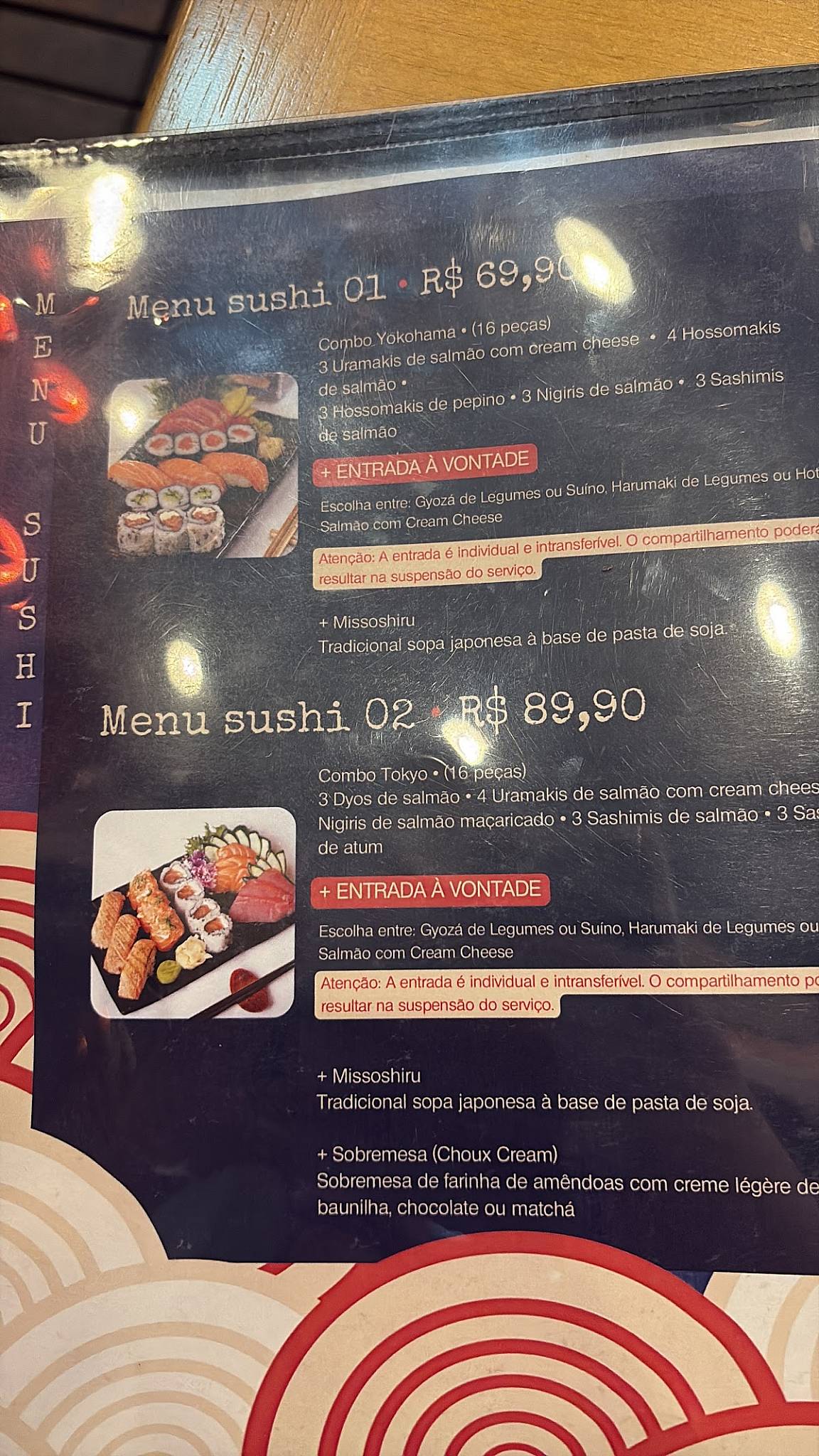 Donburi Cozinha Nikkei Asa Sul cardápio
