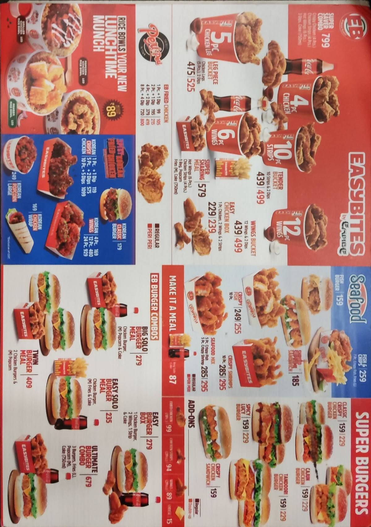 Empire Restaurant menu