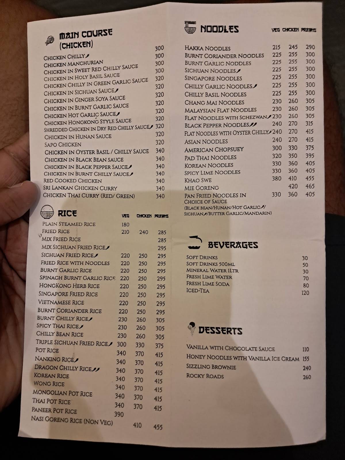 Fat Choy menu