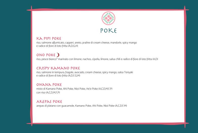 Menu di Food Gallery Ponte Milvio 