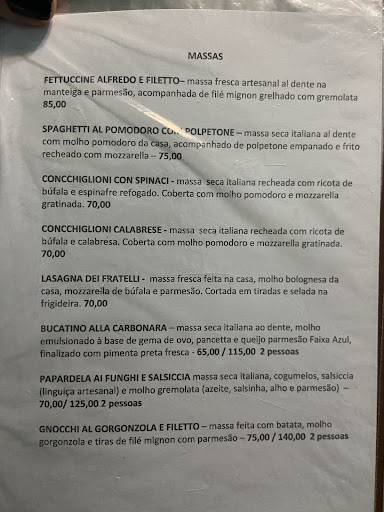 Fratelli Cucina cardápio