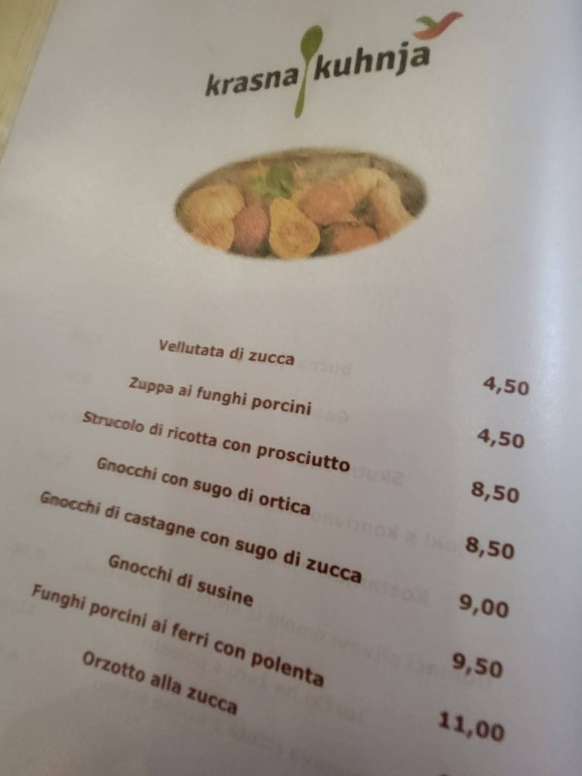 Menu di Gostilna Bric Batistič Katjuša s.p. 