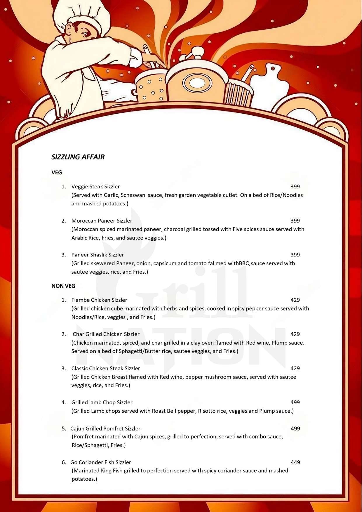 Grill Nation menu